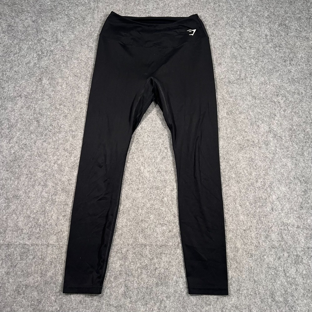 Gymshark Training Black Activewear Cropped Leggings‎ Women's Size Medium